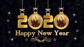 2020新年快乐数字设计图片